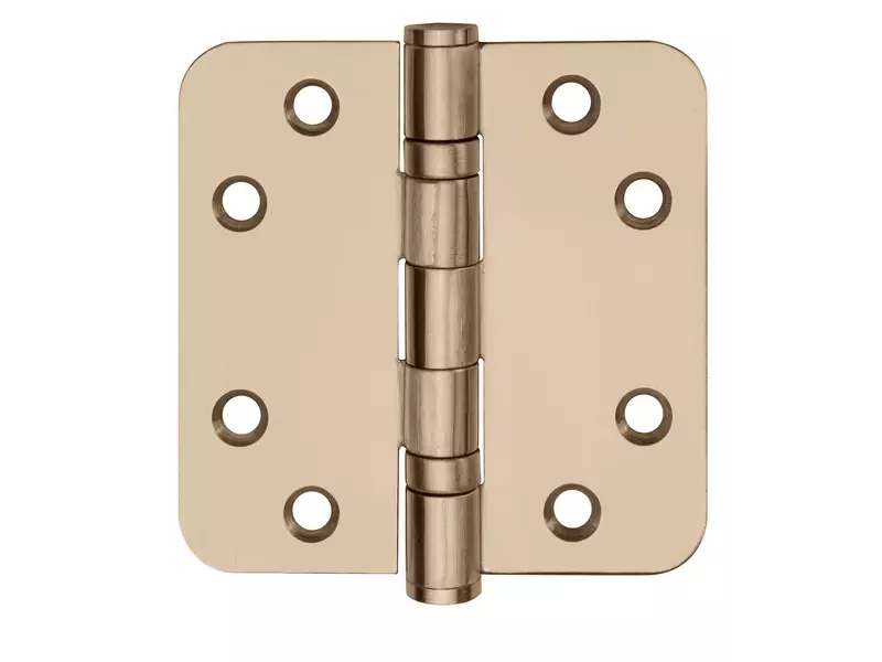 Kogellagerscharnier Licht brons PVD Basics LBSA8989 platkop afgeronde hoeken